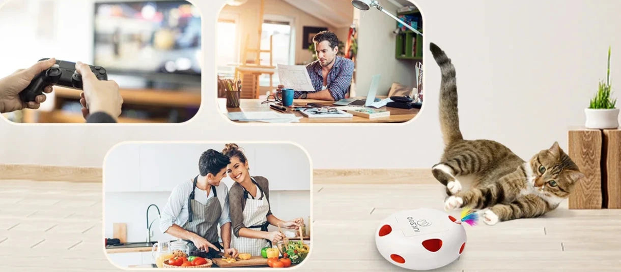 Smart Interactive7 Holes Mice Whack-A-Mole Cat Toys