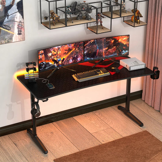 Ergonomic 60 Inch Gaming, Computer Desk