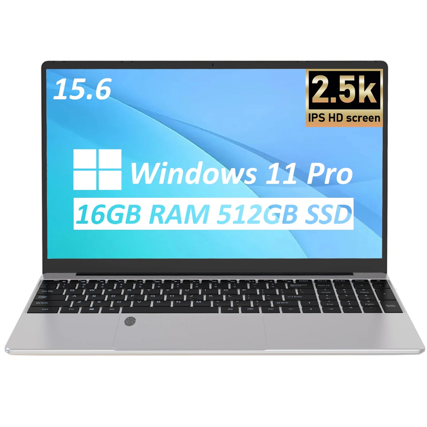 15.6 Inch 16GB Intel Celeron Laptop Windows 11 Notebook