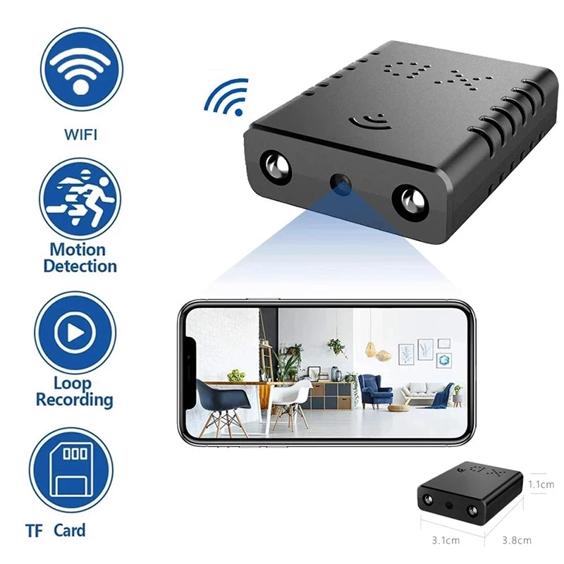 WIFI Camera Mini HD 1080P Indoor Camcorder Secret Body Cam