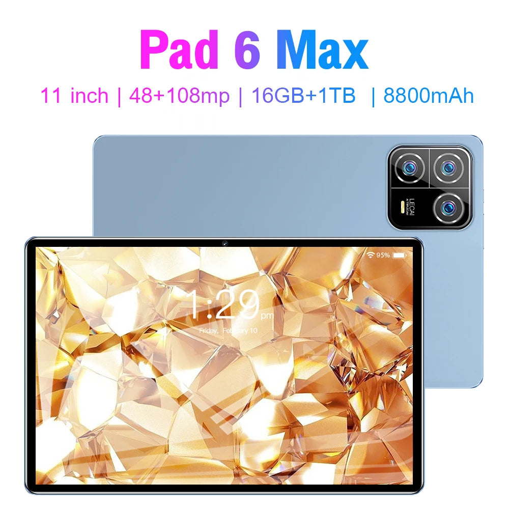 Android 13 Tablet PC Snapdragon 8 gen2 16GB 1TB 5G GPS