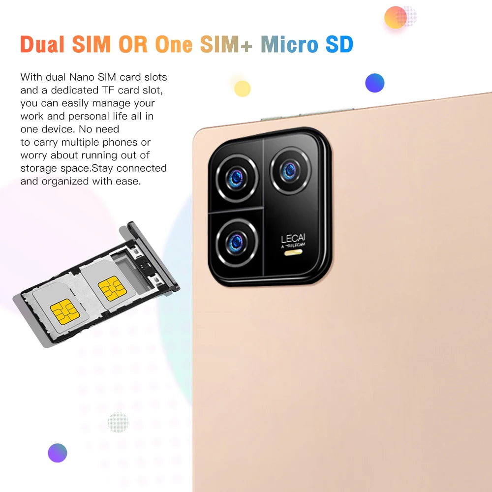 Android 13 Tablet PC Snapdragon 8 gen2 16GB 1TB 5G GPS