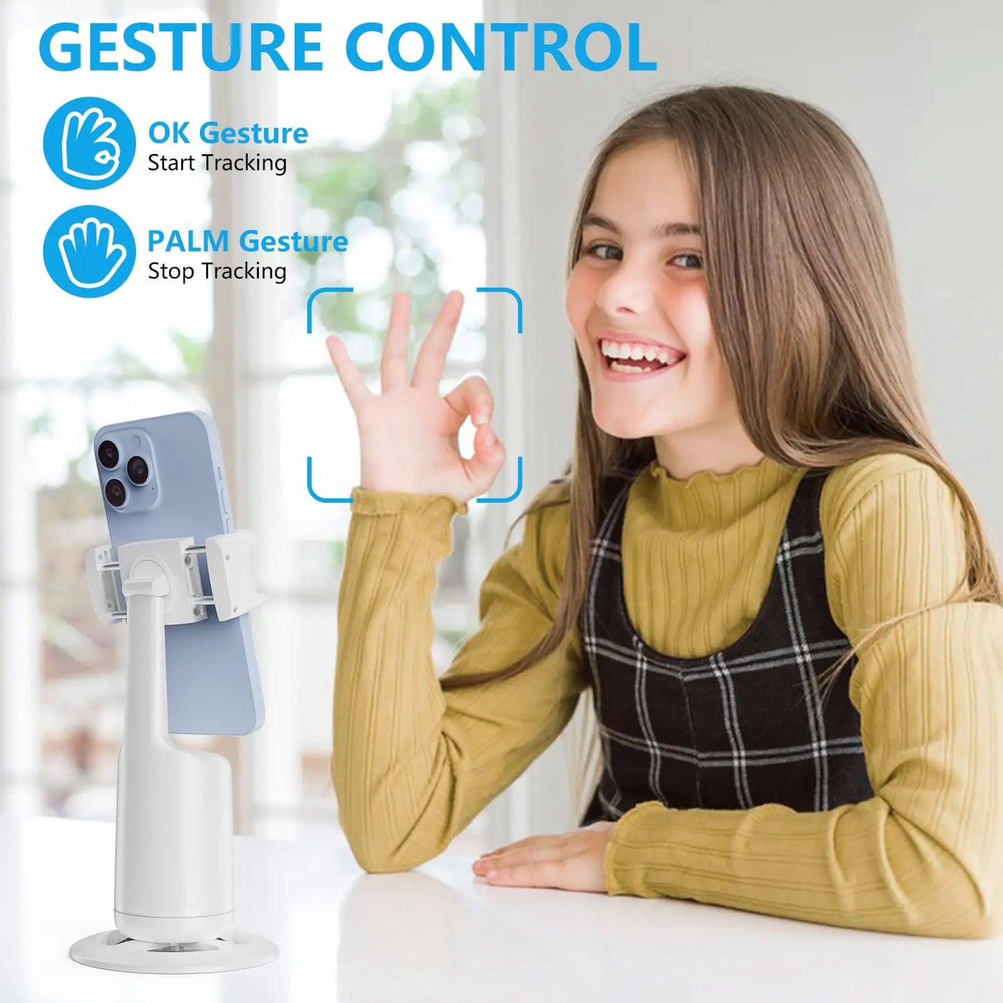 Intelligent Ai New Mini Selfie Stick Automatic Face Tracking Shooting 360 Degree Rotation