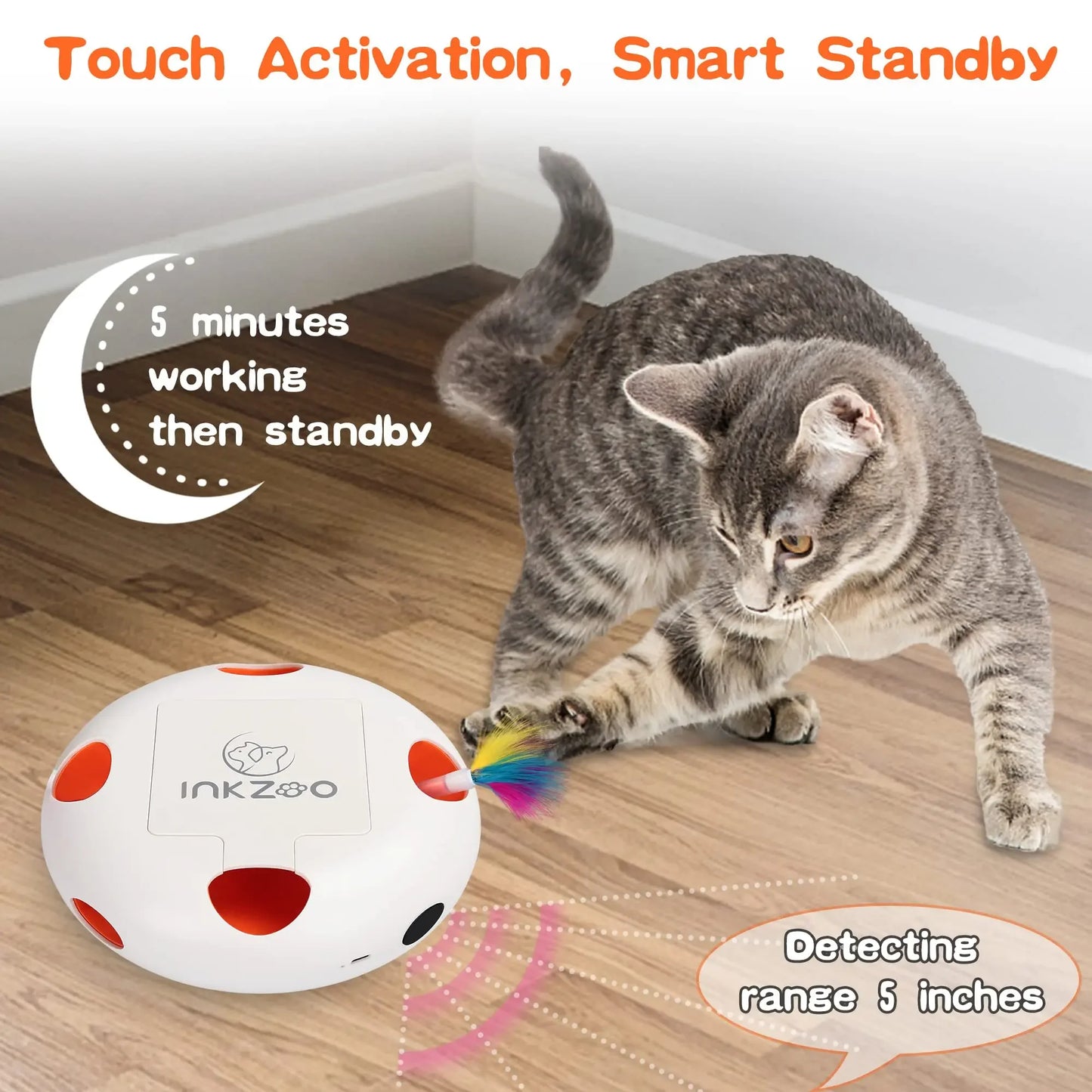 Smart Interactive7 Holes Mice Whack-A-Mole Cat Toys