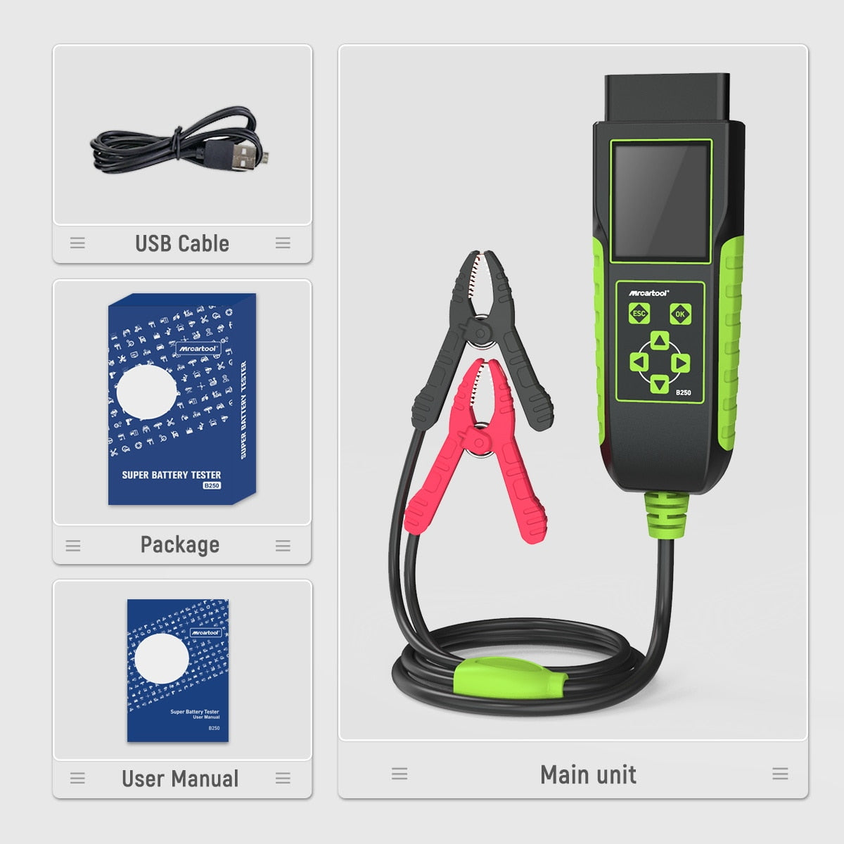 12V/24V Car Battery Analyzer OBD Voltage Tester