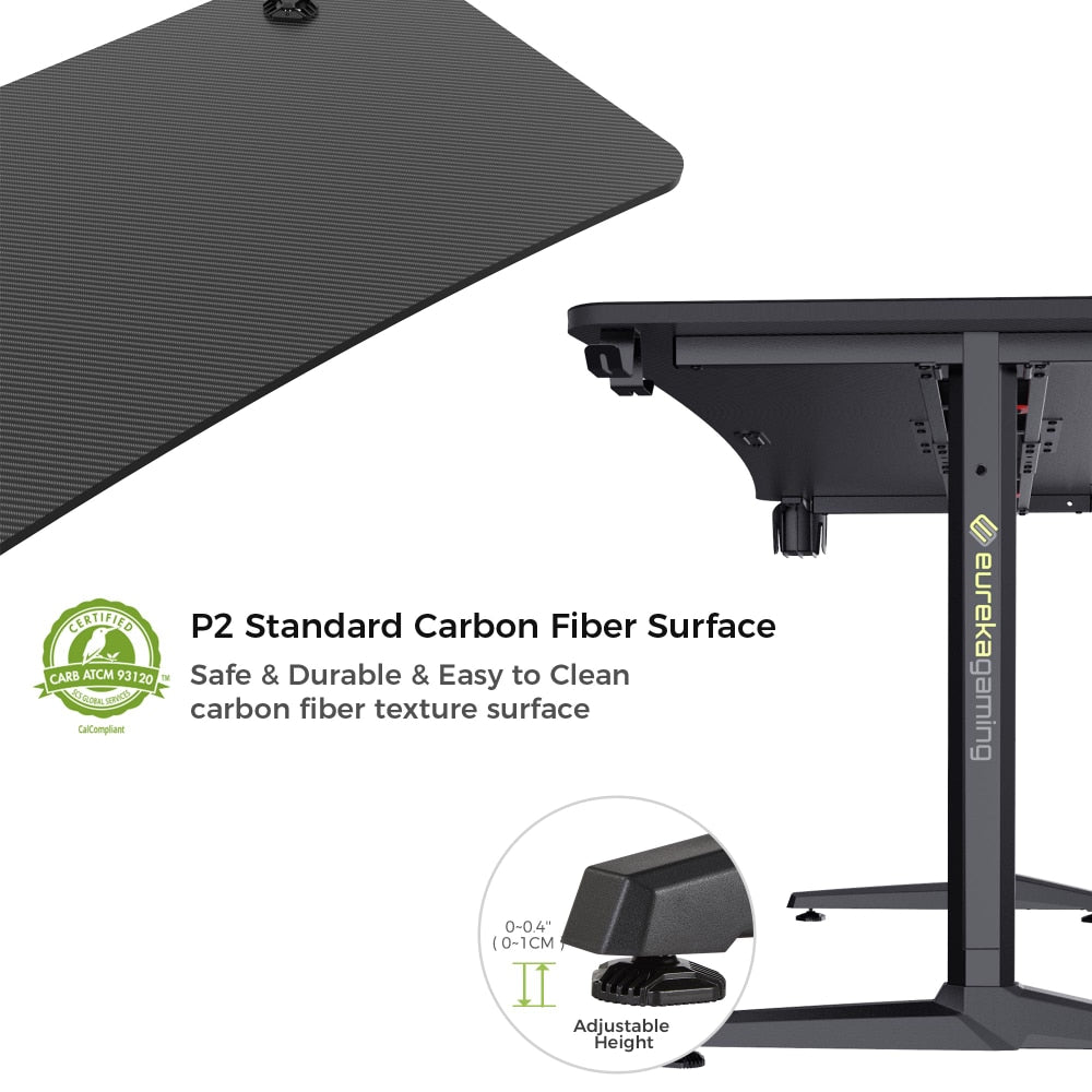 Ergonomic 60 Inch Gaming, Computer Desk
