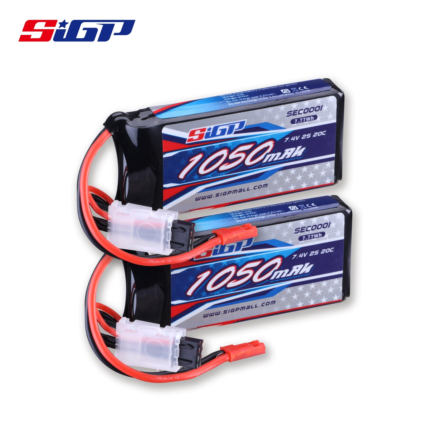 Lipo Battery for 900mAh 1050mAh 1350mAh 7.4V 20C 25C with JST XT30 Plug