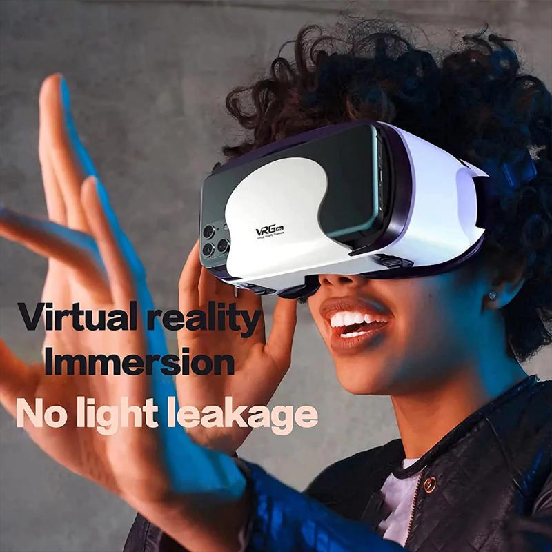 3D VR Smart Glasses Helmet with Controllers