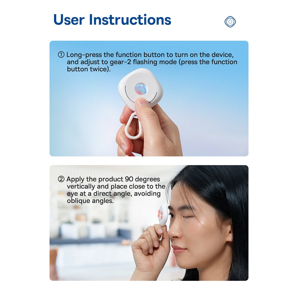 Baseus Mini Cute Camera Detector for Hidden Camera Portable Pinhole Hidden Lens Detect Gadget Anti-Peeping Security Protection