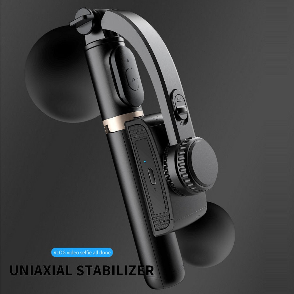 Gimbal stabilizer selfie stick expandable mini tripod