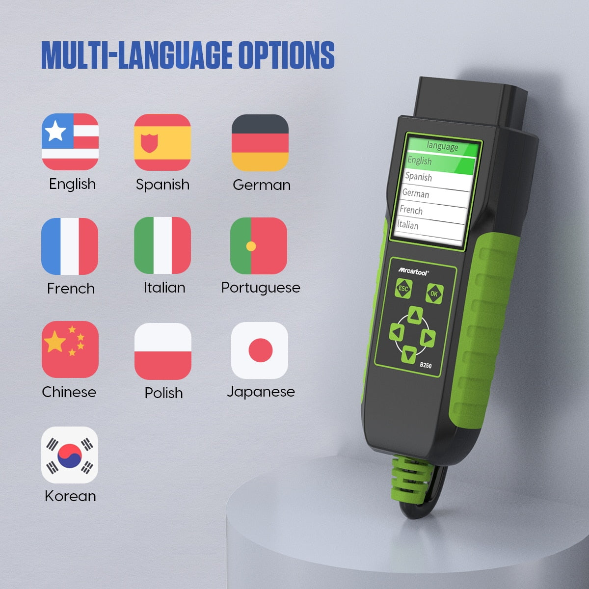 12V/24V Car Battery Analyzer OBD Voltage Tester