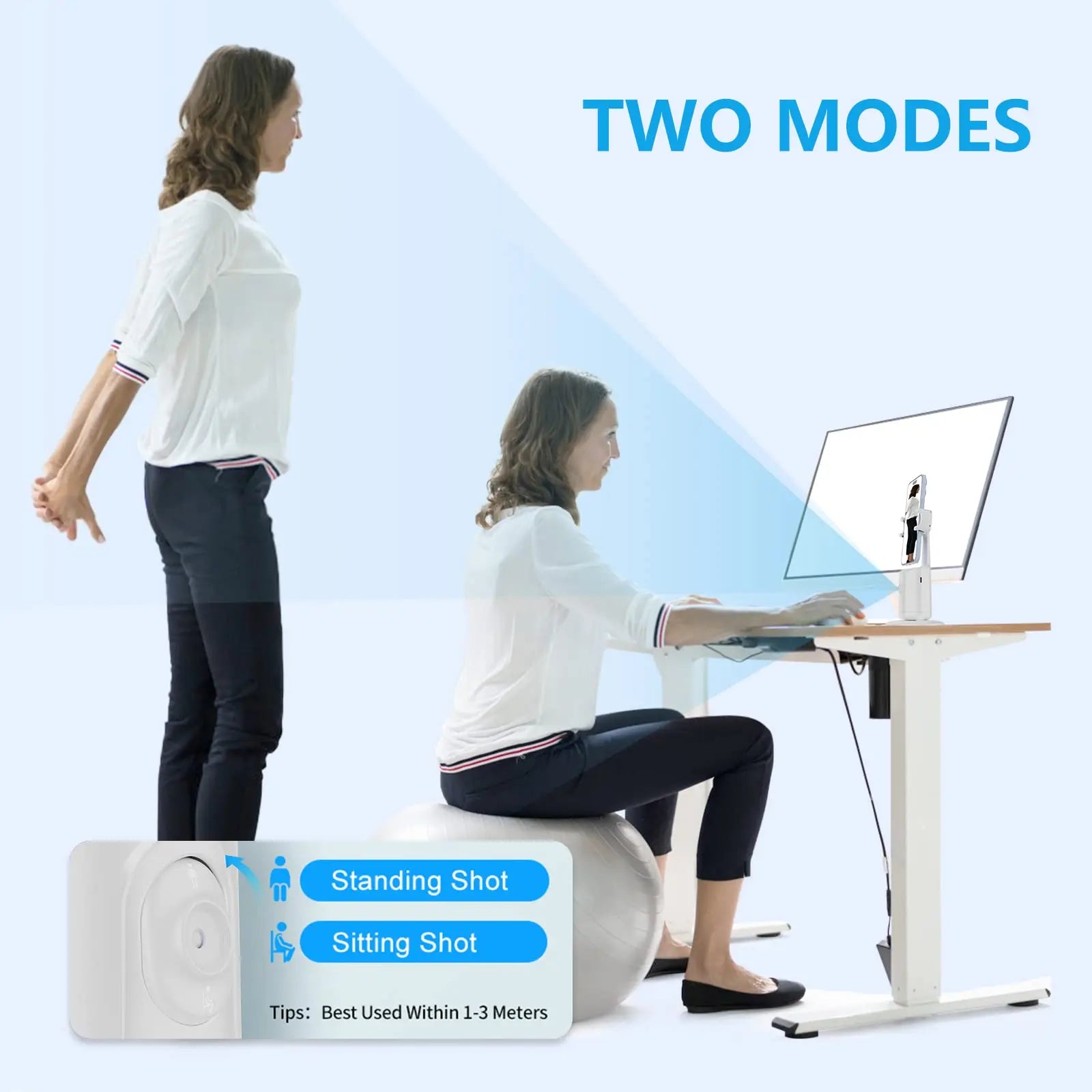 Intelligent Ai New Mini Selfie Stick Automatic Face Tracking Shooting 360 Degree Rotation