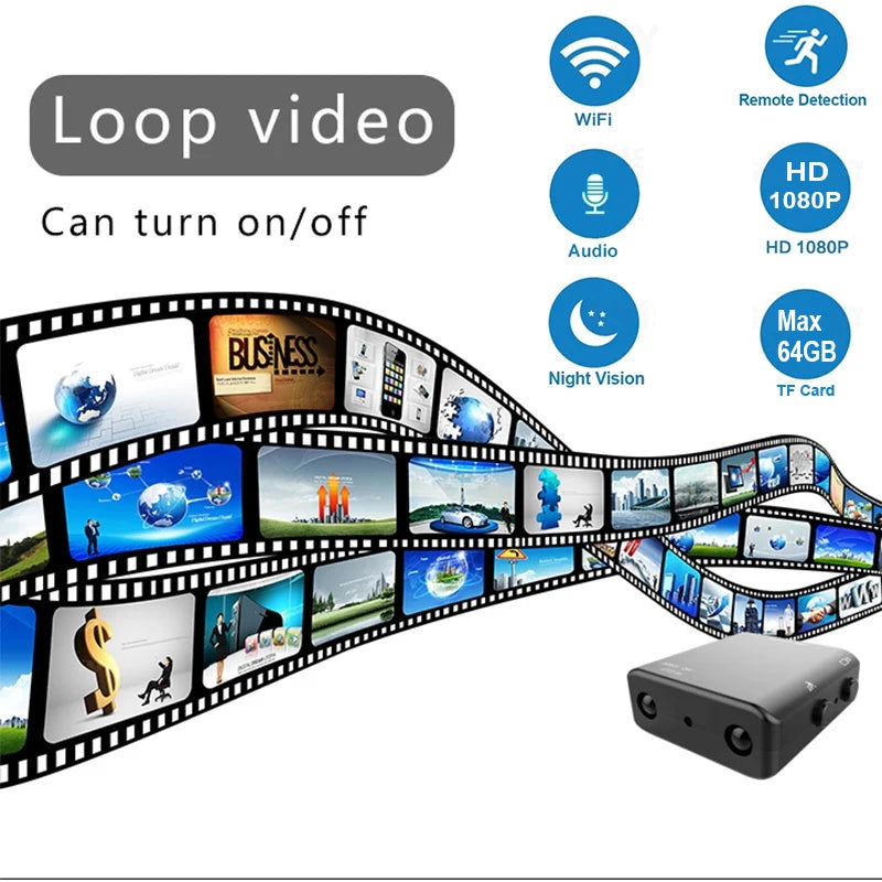 WIFI Camera Mini HD 1080P Indoor Camcorder Secret Body Cam