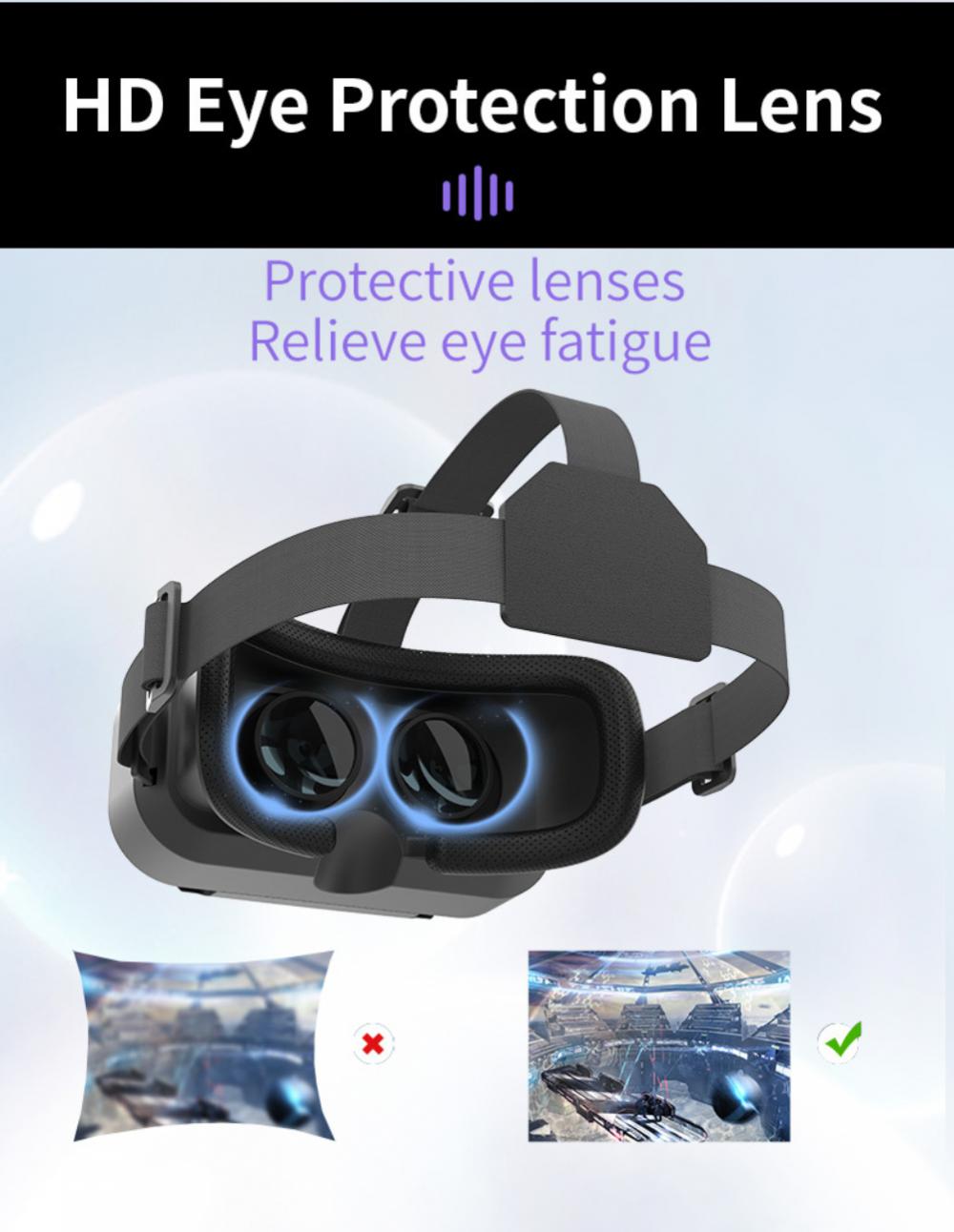 3D VR Headset Smart Virtual Reality Glasses 7 Inches Helmet For Smartphones Phone Android IPhone