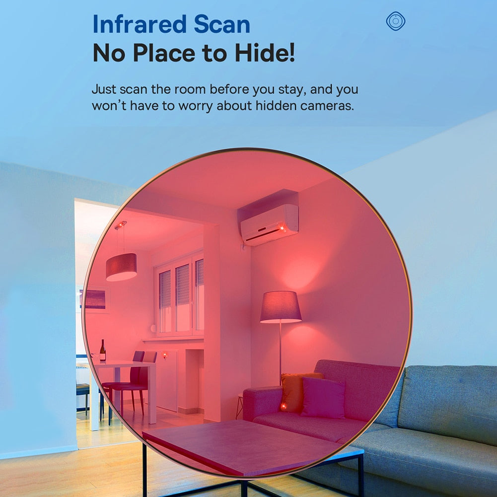 Mini Cute Camera Detector for Hidden Camera Portable Pinhole Hidden Lens Detect Gadget Anti-Peeping Security Protection