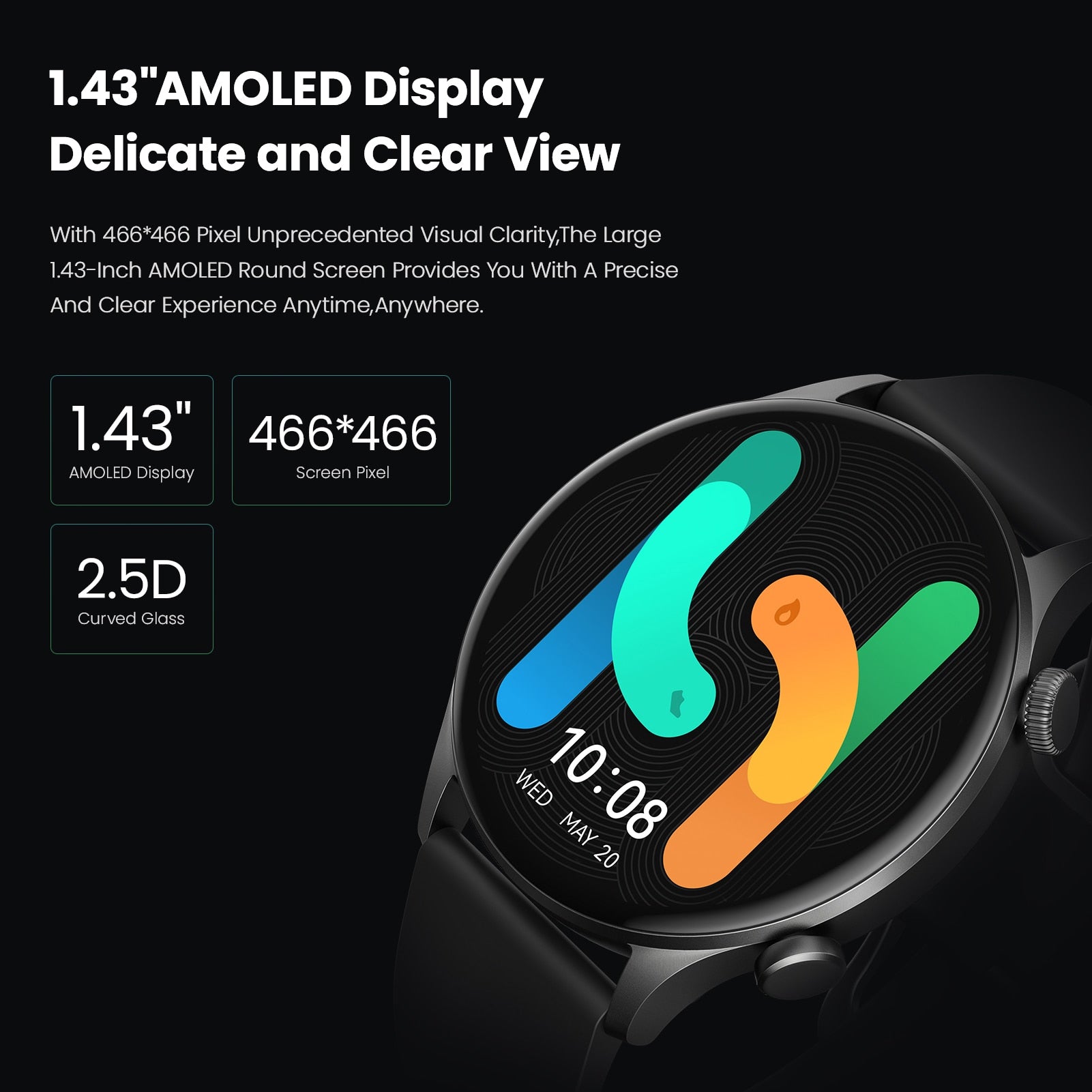 Waterproof HAYLOU Solar Plus RT3 Smart Watch