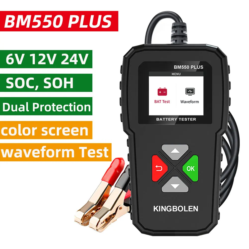 Auto Detect Battery Tester 6V 12V 24V Battery System