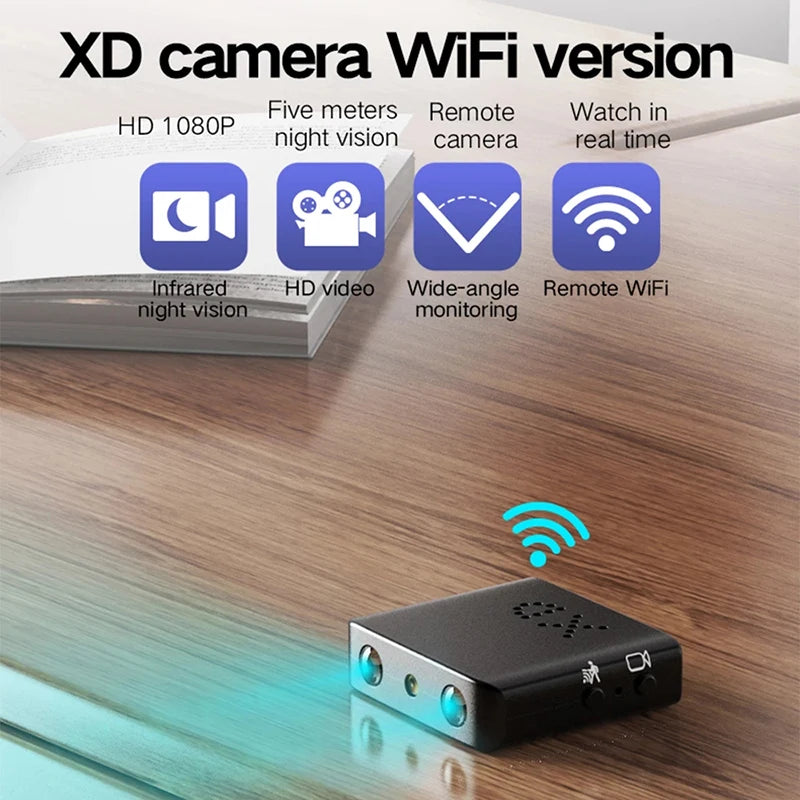 WIFI Camera Mini HD 1080P Indoor Camcorder Secret Body Cam