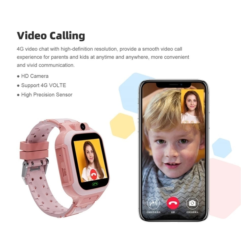 GPS HD Camera 4G Smart Watch Kids