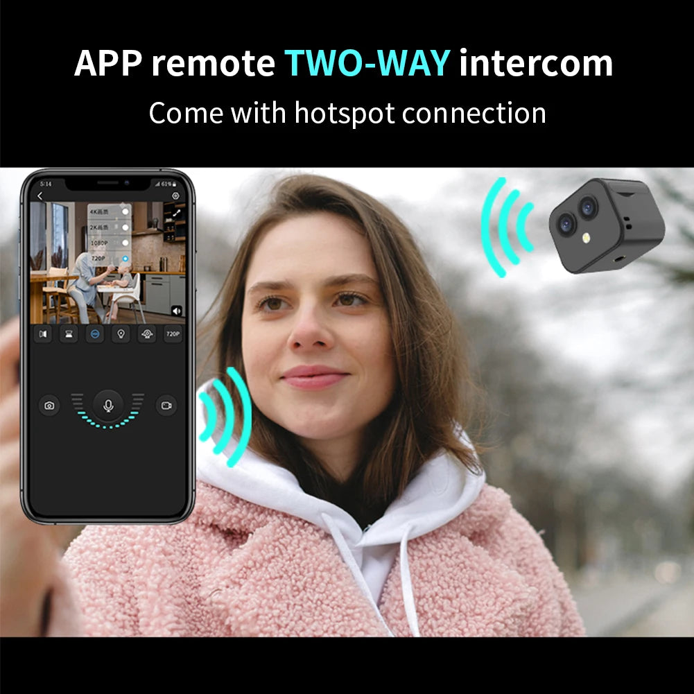 Security Monitoring Smart Video Camera with Night Vision
