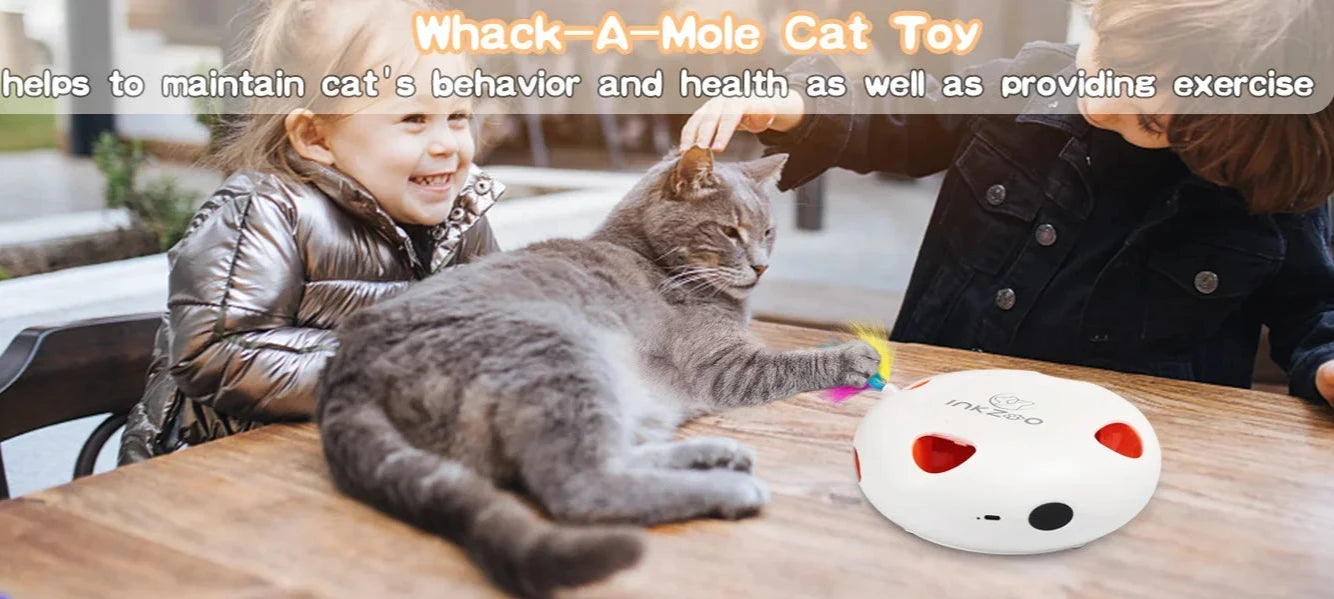 Smart Interactive7 Holes Mice Whack-A-Mole Cat Toys