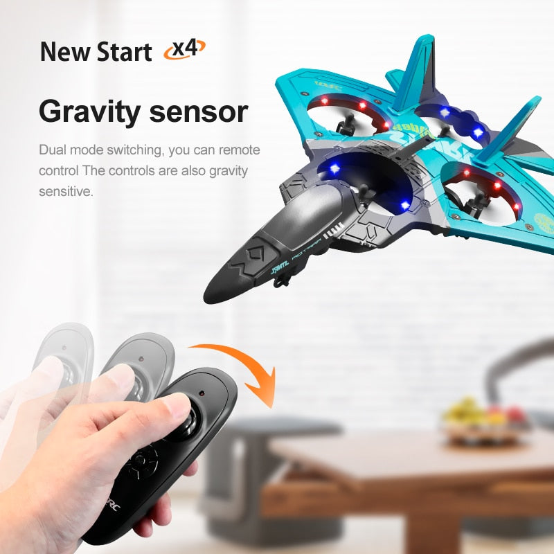 V17 Remote Control Glider Airplane Drone 2.4G Gravity Sensing