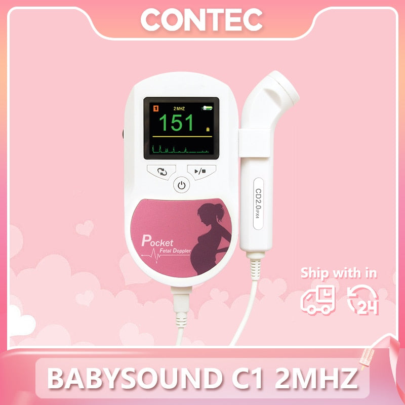 LCD Fetal Doppler Baby Heart Beat Monitor