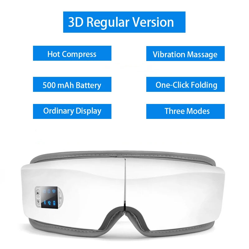 Bluetooth Eye Massage Glasses 4D Smart Airbag Vibration
