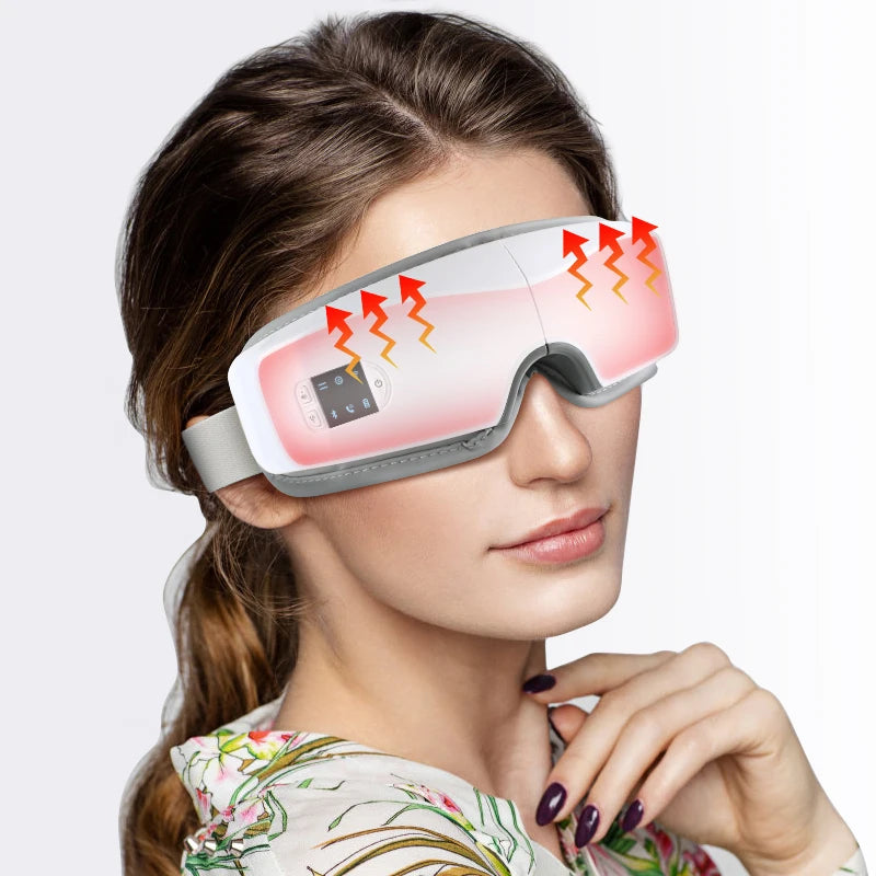 Bluetooth Eye Massage Glasses 4D Smart Airbag Vibration