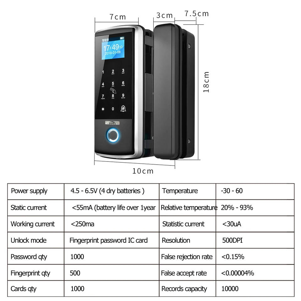 Smart Door Digital Fingerprint Door, Gate Lock