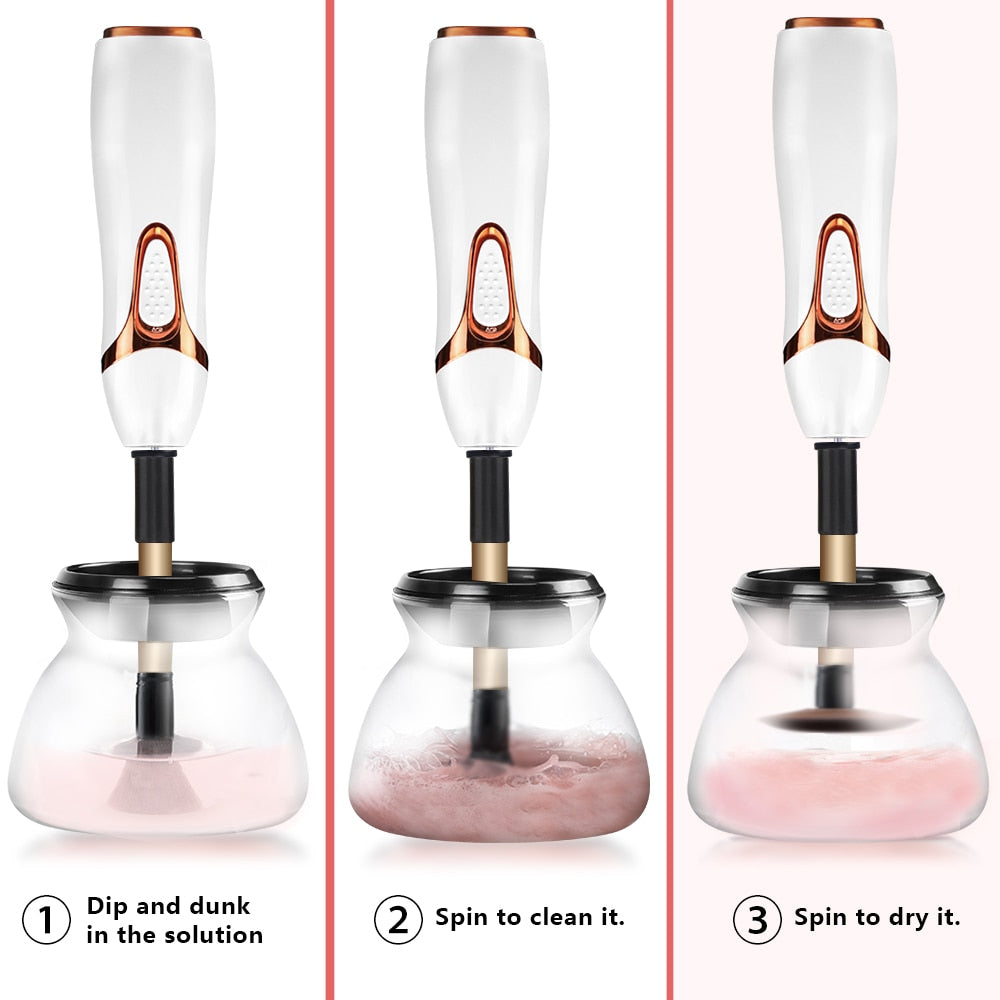 10 Seconds Automatic Makeup Brush Cleaner Washer