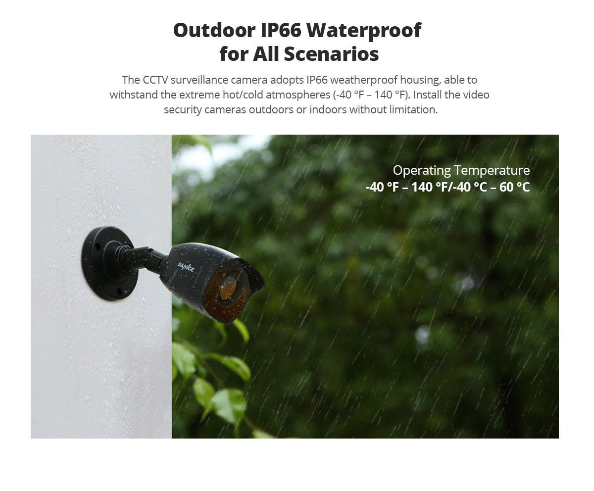Outdoor CCTV 4CH Video Surveillance DVR  Monitor