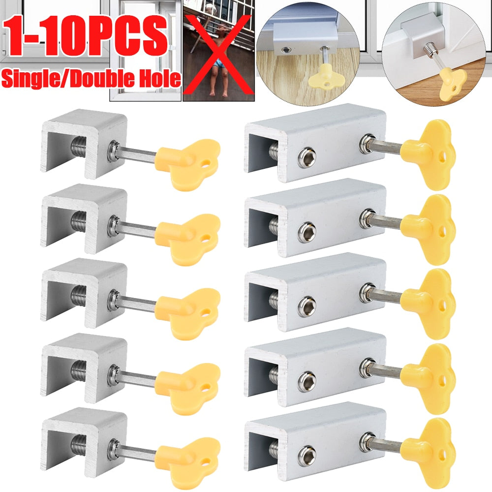 Adjustable Door Sliding Window Safety Lock Stop