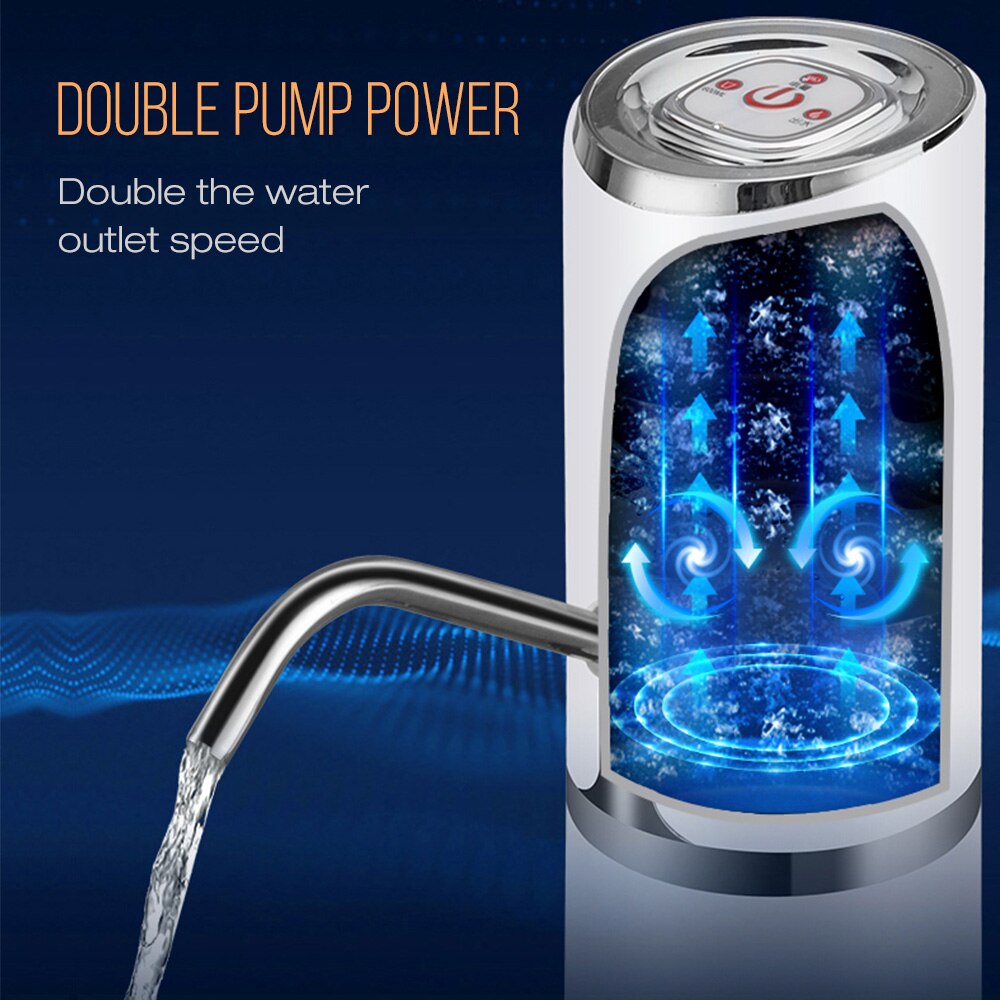 Wireless Water Bottle Pump Dispenser USB Charge