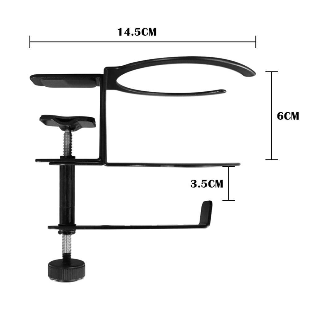 Under Desk Mount Cup Gaming Headphone Hanger