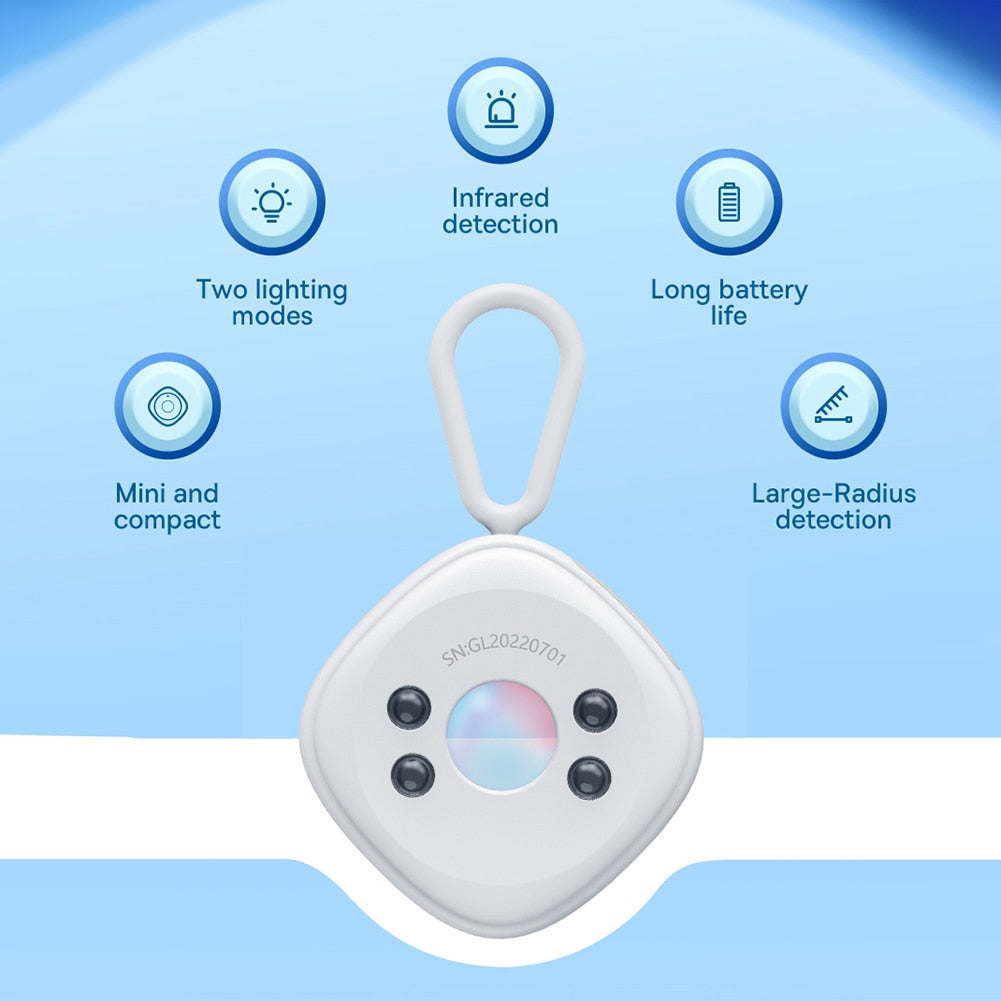 Baseus Mini Cute Camera Detector for Hidden Camera Portable Pinhole Hidden Lens Detect Gadget Anti-Peeping Security Protection