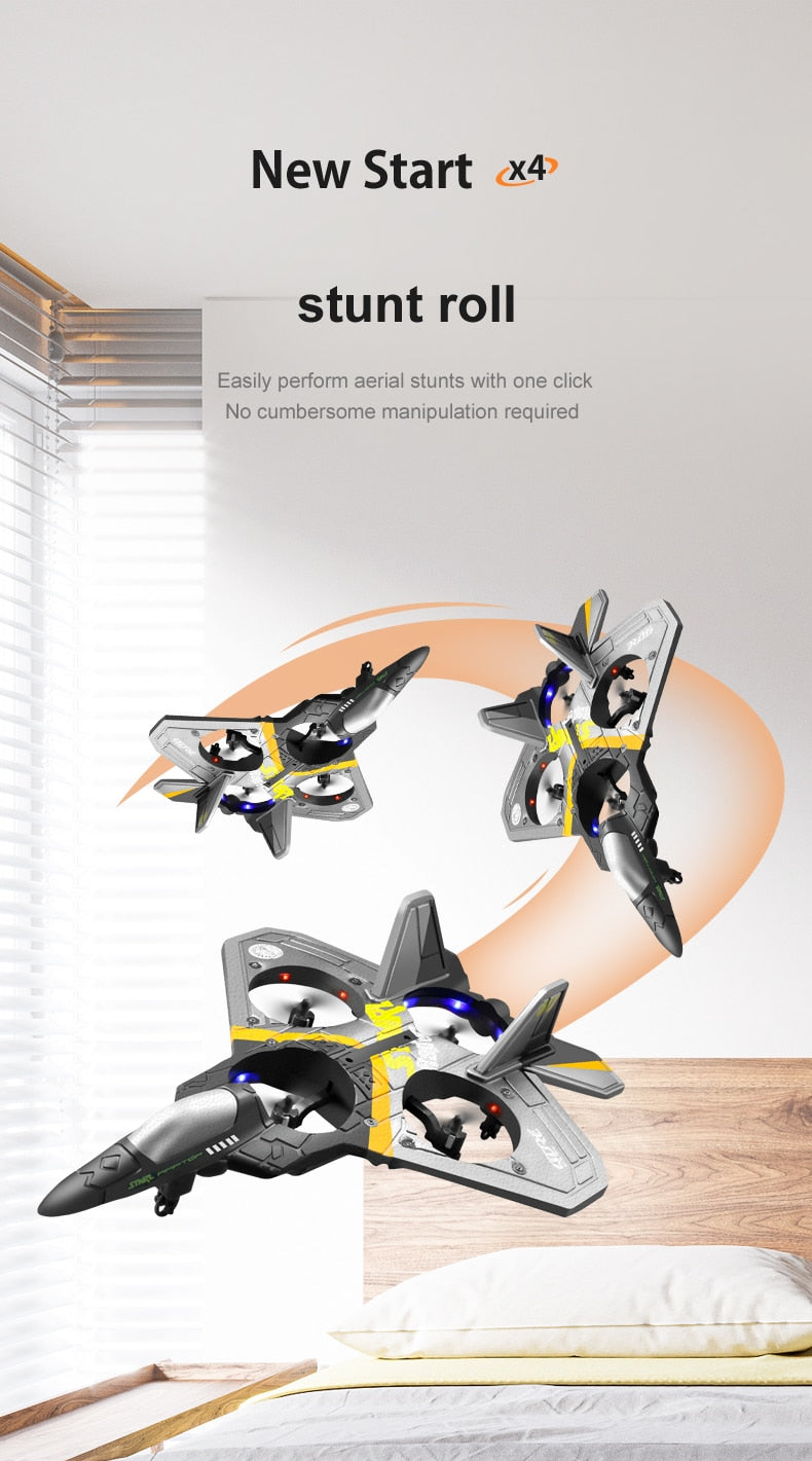 V17 Remote Control Glider Airplane Drone 2.4G Gravity Sensing