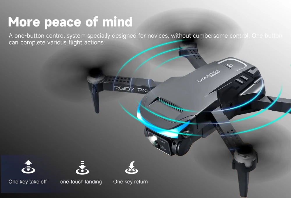 Foldable Quadcopter Mini Drone 4K Three-sided Obstacle avoidance