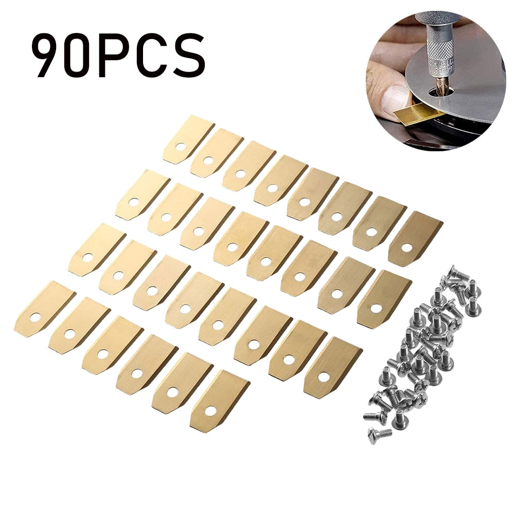 30PCS-90PCS Replacement Lawn Mower Cutting Blades Set