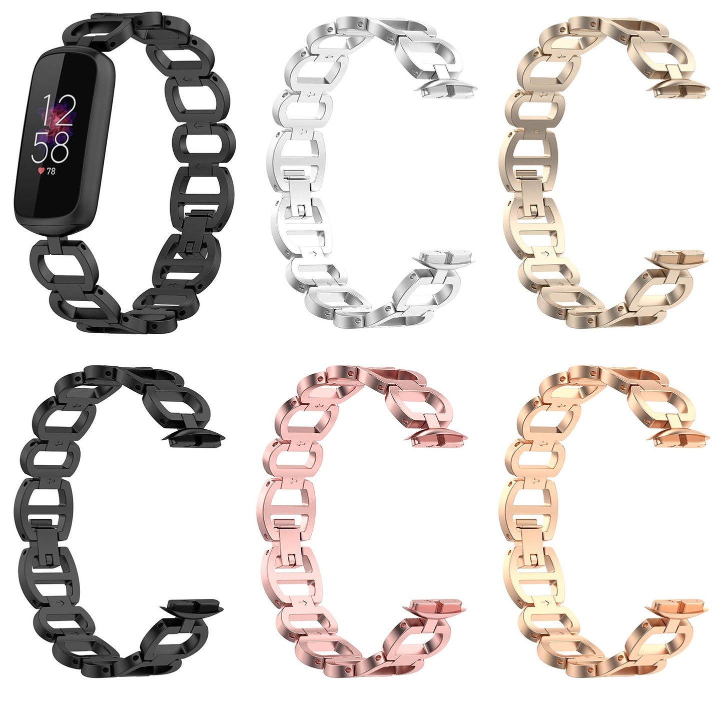 Replacement Stainless Steel Band For Fitbit luxe