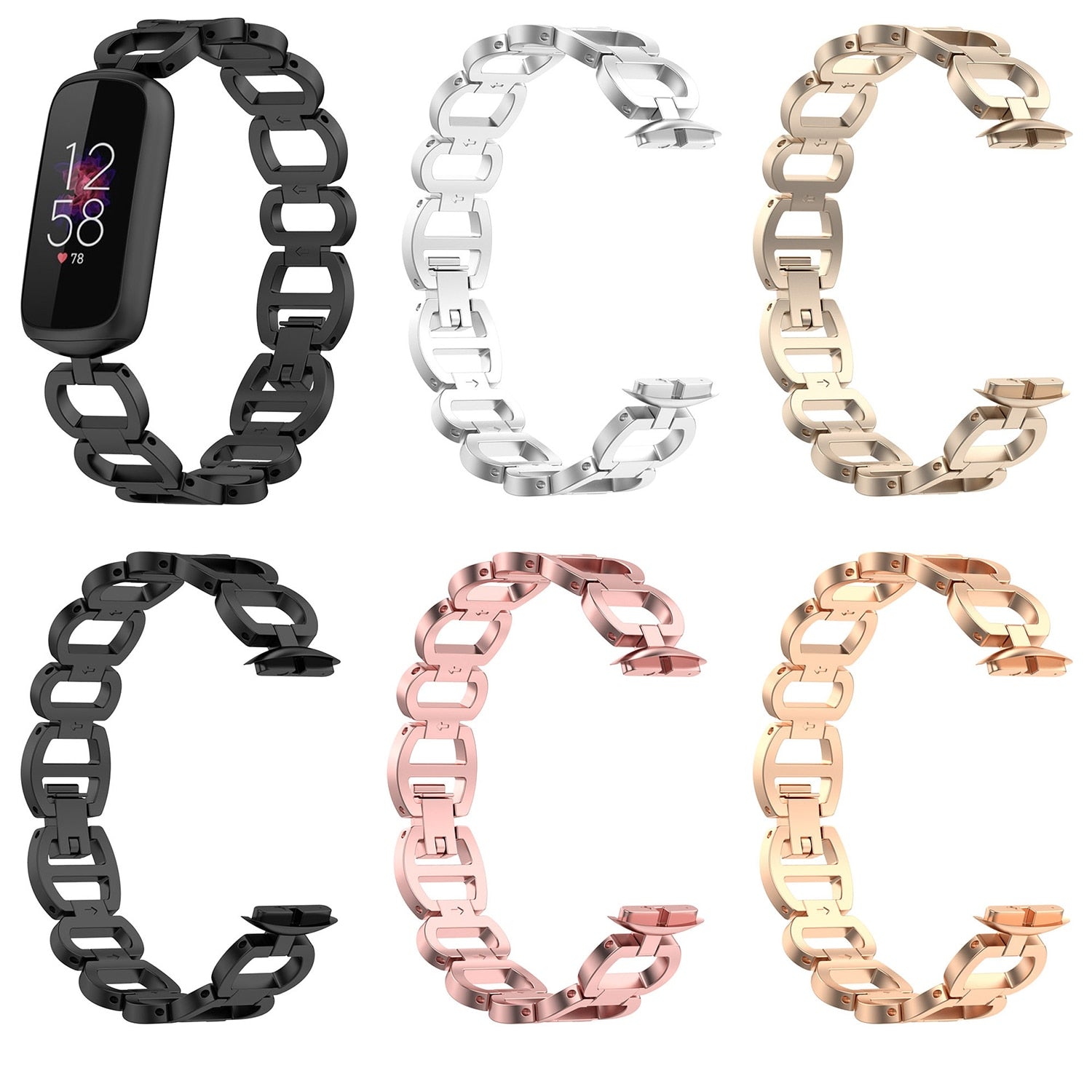 Replacement Stainless Steel Band For Fitbit luxe