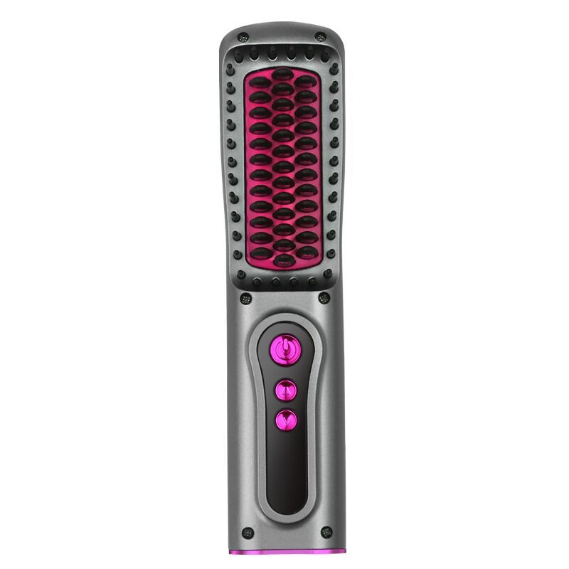 Multifunction USB Beard/Hair Straightener Brush Styler