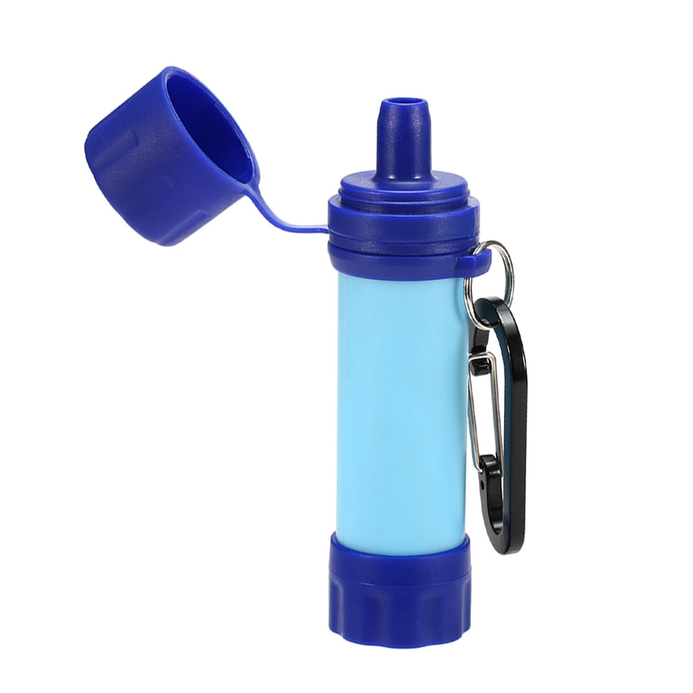 Survival Straw Drinking Water Filtration Purifier Emergency