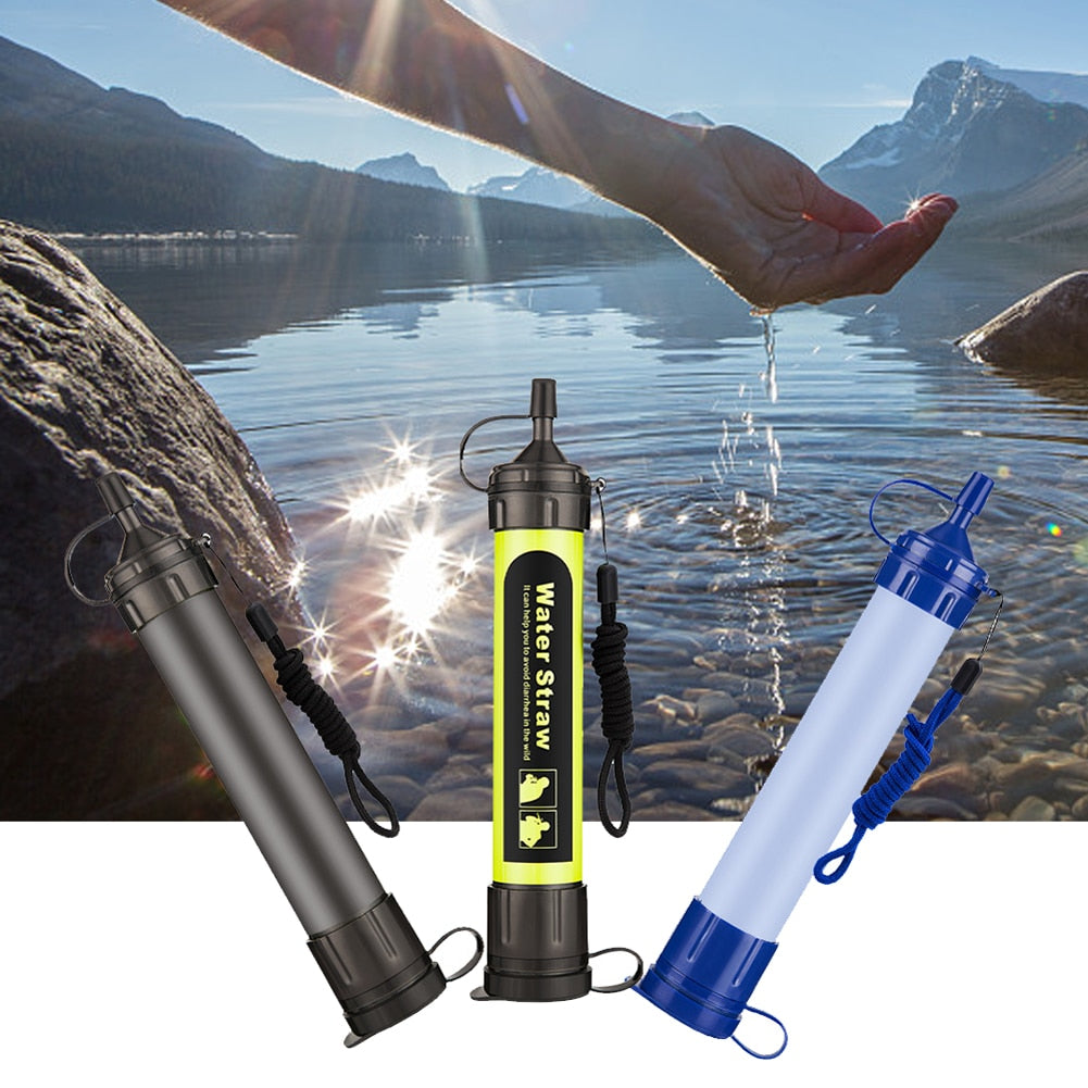 Survival Straw Outdoor Water Purification Camping/Hiking/ Mountaineering