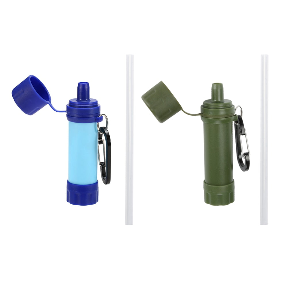 Survival Straw Drinking Water Filtration Purifier Emergency