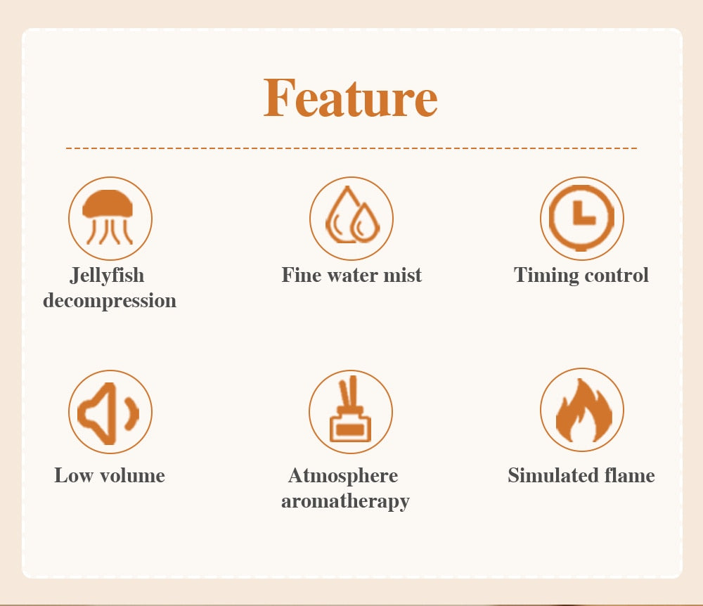 Volcano Humidifier Aroma Essential Oil Diffuser Mist Maker