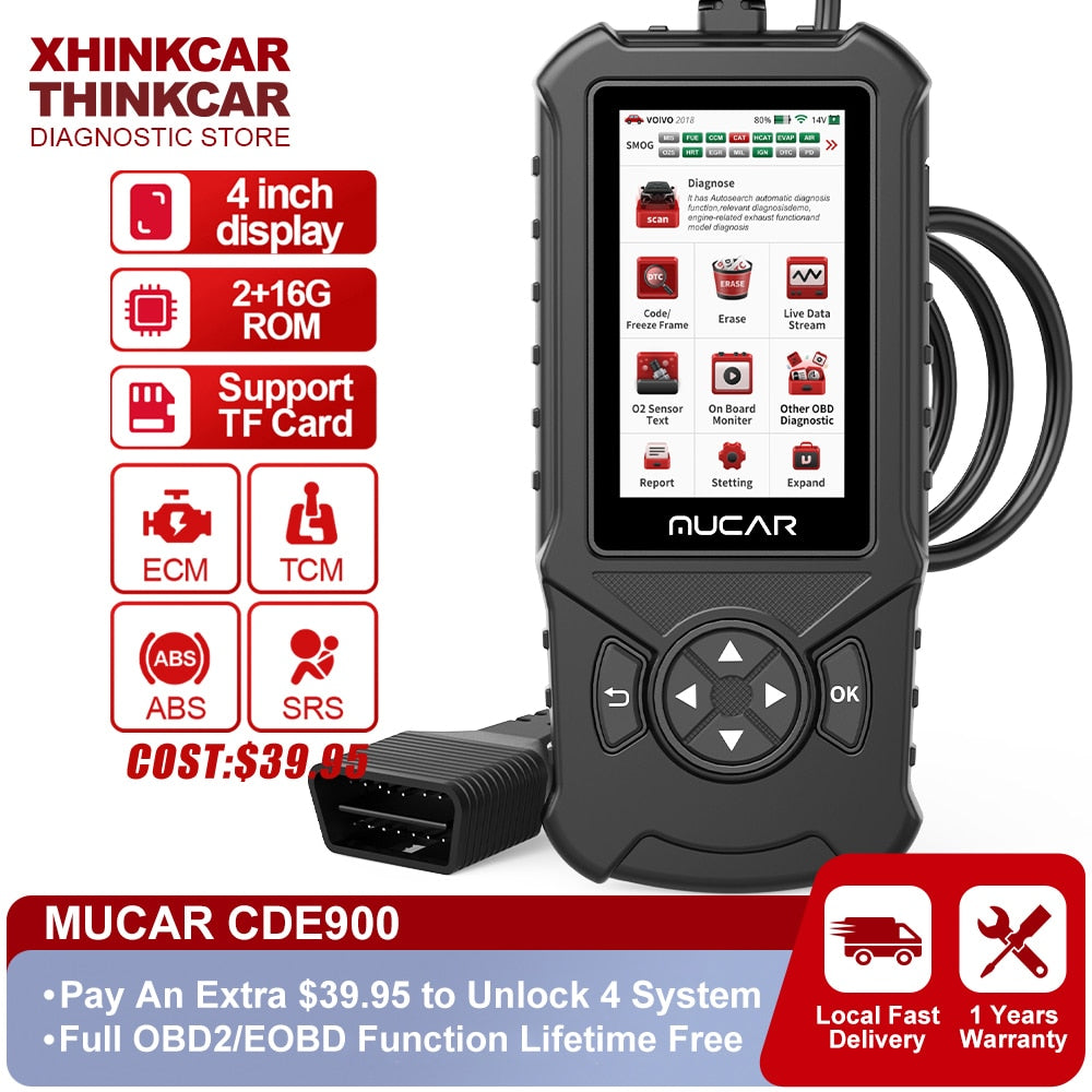 OBD2 Scanner Car Diagnostic System Code Reader