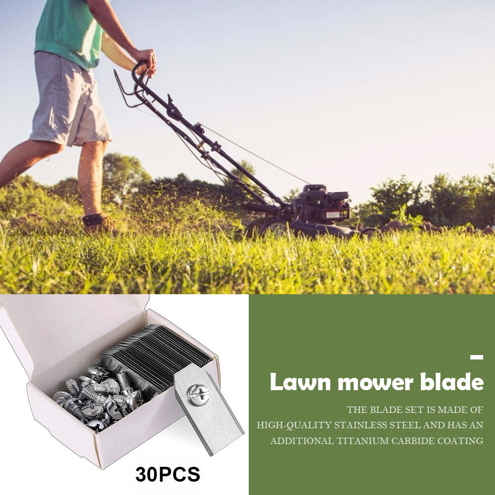 30PCS-90PCS Replacement Lawn Mower Cutting Blades Set