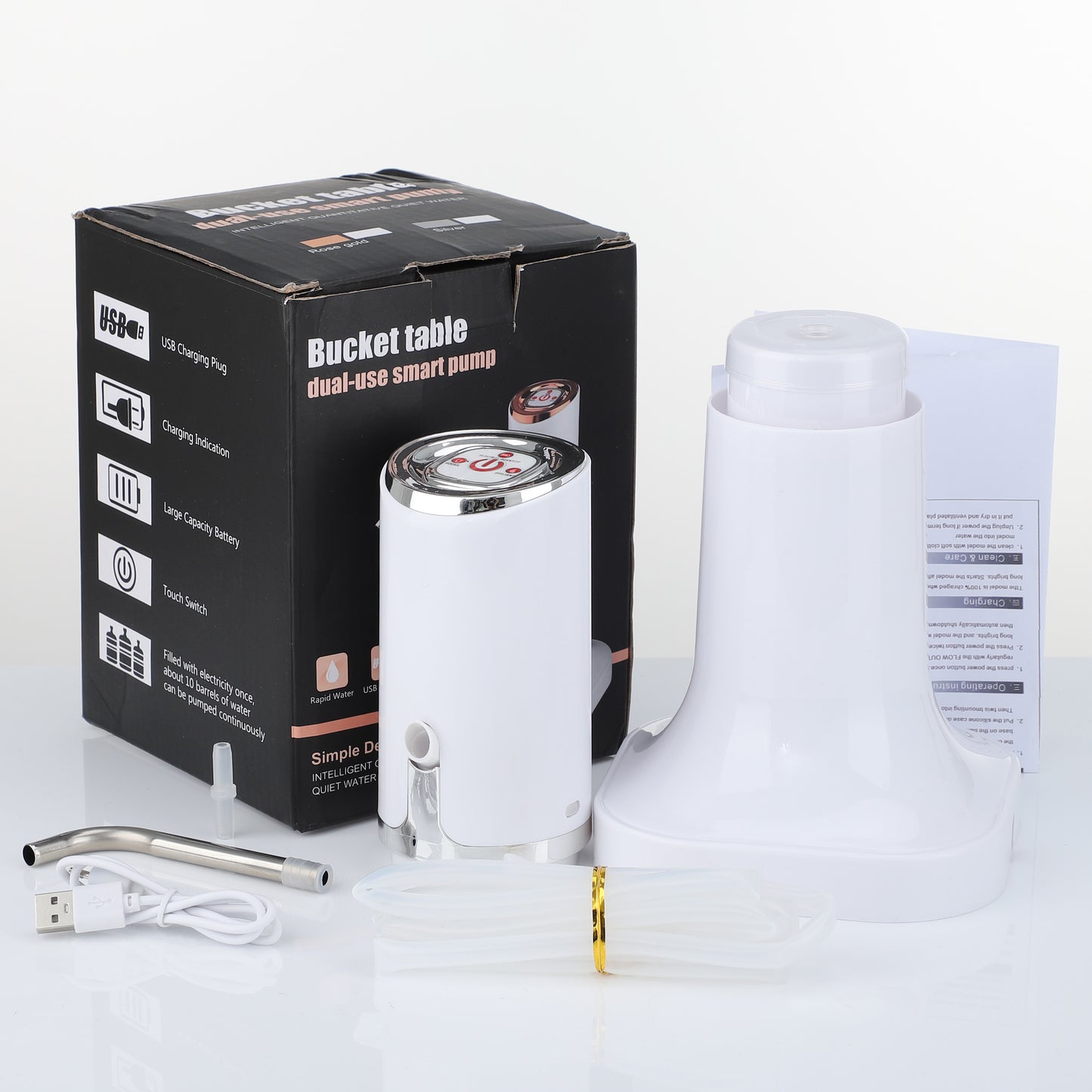 Wireless Water Bottle Pump Dispenser USB Charge