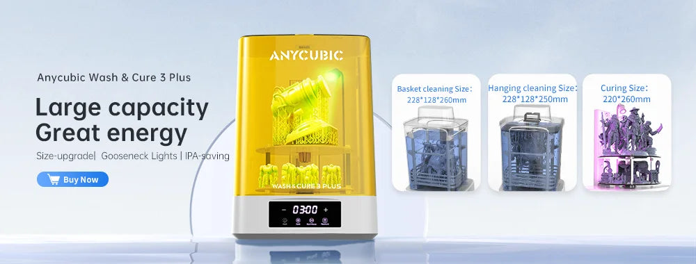 DLP SLA LCD 3D Printer High Speed UV Resin 3D Printer Wash Cure Machine Photon Mono 2, X2, X 6Ks, M5, M5s, M3 Max, D2